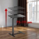 MACLEAN MOBILNE BIURKO/STAND NA LAPTOP, CZARNE, REGULACJA WYSOKOŚCI 76-109CM, MAX. 30KG MC-120 B