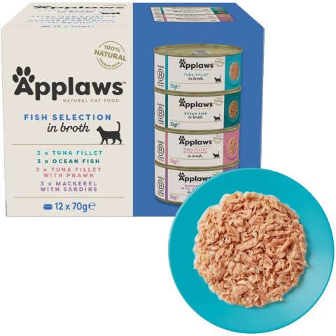 Applaws Applaws Cat Tin Multipack Fish Collection 12x70g
