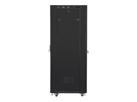 LANBERG SZAFA STOJĄCA RACK 19" 37U 600X800 DRZWI SZKLANE LCD CZARNA FF01-6837-12BL (FLAT PACK)