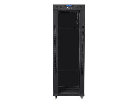 LANBERG SZAFA STOJĄCA RACK 19" 37U 600X800 DRZWI SZKLANE LCD CZARNA FF01-6837-12BL (FLAT PACK)