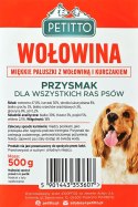 PETITTO - Miękkie Paluszki z Wołowiny - Przysmak dla psa - 500g