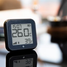 Shelly H&T Gen3 Wewnątrz/Na wolnym powietrzu Czujnik temperatury i wilgotności Wolnostojący Przewodowy i Bezprzewodowy