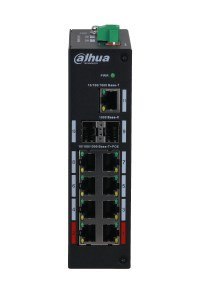 Dahua Technology PFS3211-8GT-120-V2 łącza sieciowe Nie zarządzany Gigabit Ethernet (10/100/1000) Obsługa PoE Montaż na biurku/śc