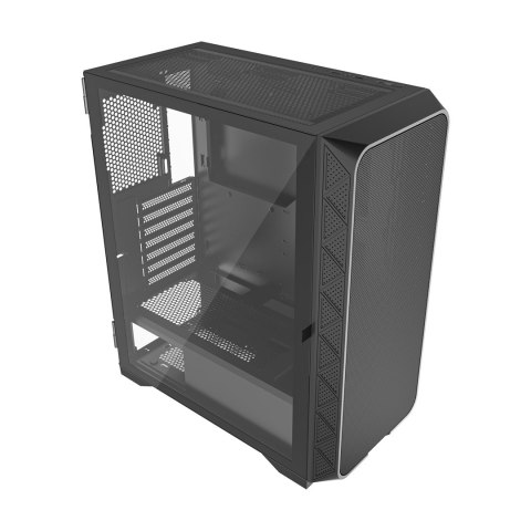 GEMBIRD OBUDOWA FORNAX M200 MESH MIDI-TOWER (1X USB 3.0, 1X USB 2.0, 1X USB TYPE-C) BLACK