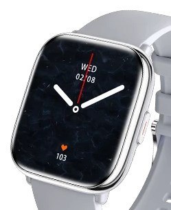 MyPhone Zegarek Pastelowy | Inteligentny zegarek | Dioda AMOLED | 1,75" | Wodoodporny | Srebrnoszary