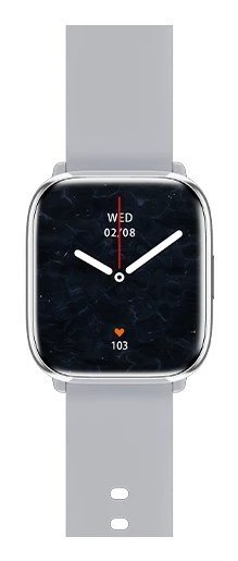 MyPhone Zegarek Pastelowy | Inteligentny zegarek | Dioda AMOLED | 1,75" | Wodoodporny | Srebrnoszary