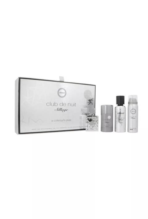 Zestaw Armaf Club De Nuit Sillage Man Edp 30ml + Perfume Body Spray 50ml + Deostick 75g + Hair Mist 55ml