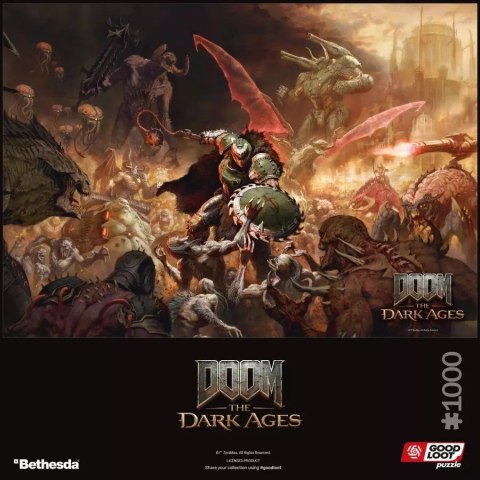 Good Loot Gaming Puzzle: Doom The Dark Ages Slayer's Rage 1000 elementów