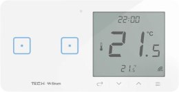Przewodowy włącznik światła podwójny z regulatorem pokojowym czarny WSR-02ML Tech Sterowniki