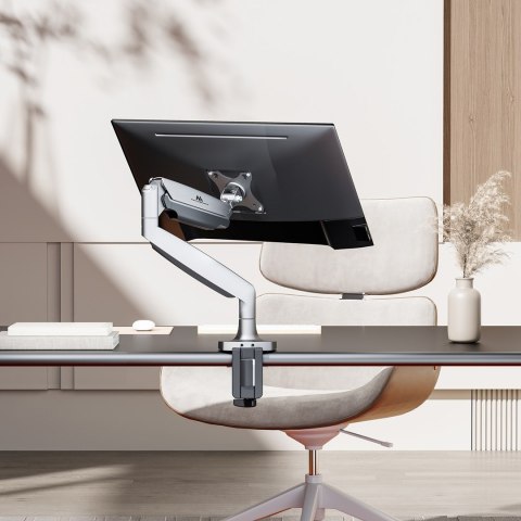 Uchwyt do monitora Maclean MC-969, podwójne ramię, ze sprężyną gazową, 17"-45", 16 kg,