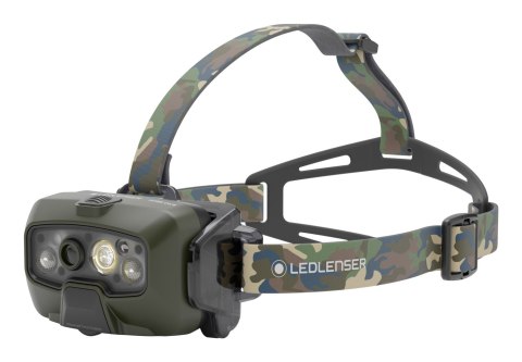 Ledlenser HF8R Core RGB Camouflage - latarka czołowa LED, zielona