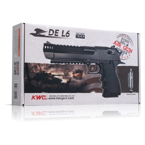 Pistolet wiatrówka RANGER DE 44 Magnum L6 FULL AUTO KWC kal. 4,5 BBs BLOW BACK 15 strz. METAL Slide CO2