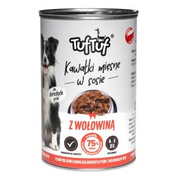 Tuf Tuf Puszka kawałki mięsne z wołowiną dla psa 1250g