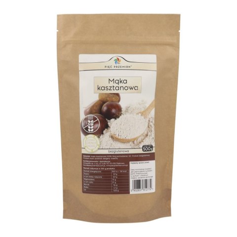 PIĘĆ PRZEMIAN Mąka kasztanowa bezglutenowa 500g