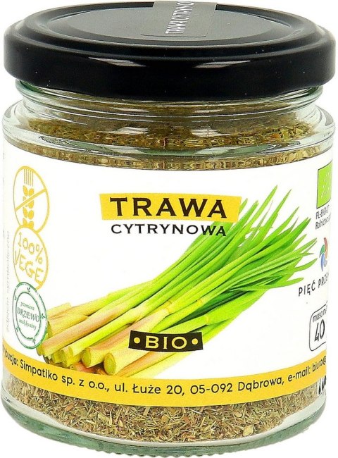 PIĘĆ PRZEMIAN Trawa cytrynowa bezglutenowa BIO 40g