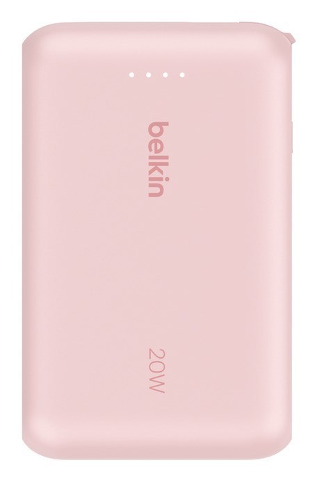 BELKIN POWERBANK 10 000 MAH, 20W, KABEL USB-C,PINK