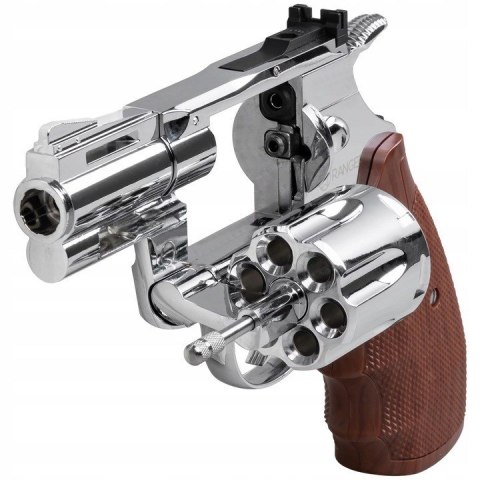 Rewolwer wiatrówka RANGER Python 357 Magnum 2,5" chrom KWC kal. 4,5 BBs 6-strz. FULL METAL CO2 (AAKCMD661BZB)