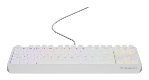 KLAWIATURA DLA GRACZY GENESIS THOR 230 TKL US RGB MECHANICZNA OUTEMU RED BIAŁA HOT SWAP