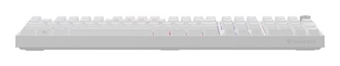 KLAWIATURA DLA GRACZY GENESIS THOR 404 US PODŚWIETLENIE RGB MECHANICZNA BIAŁA GATERON YELLOW PRO