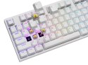 KLAWIATURA DLA GRACZY GENESIS THOR 404 US PODŚWIETLENIE RGB MECHANICZNA BIAŁA GATERON YELLOW PRO
