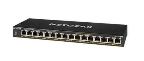 Switch Netgear GS316PP-100EUS 16p PoE 183W (PoE+: 16p) Unmanaged Gigabit