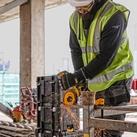DeWALT DCG418NT-XJ przenośna szlifierka Szlifierka taśmowa Czarny, Żółty