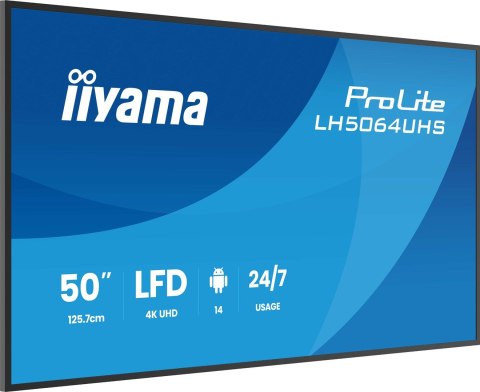 Ekran płaski iiyama LH5564UHS-B1AG 55 IN LCD UHD - Płaski ekran - 139,7 cm