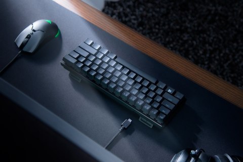 Razer Huntsman Mini 60% Klawiatura do gier Opto-mechaniczny fioletowy przełącznik Światło LED RGB NORD Przewodowa