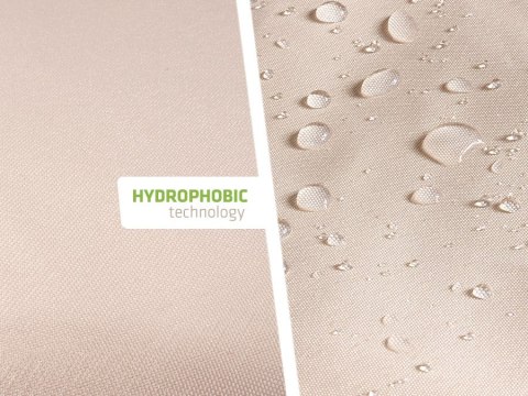 Żagiel ogrodowy zacieniacz UV poliester 5m kwadrat GreenBlue GB505 kremowy hydrofobowa powierzchnia