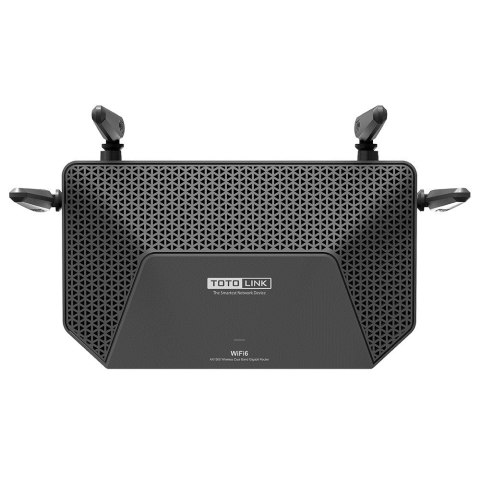 TOTOLINK X2000R router bezprzewodowy Gigabit Ethernet Dual-band (2.4 GHz/5 GHz) Czarny