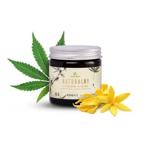 HEMPKING Naturalny dezodorant w kremie z CBD o zapachu wanilii i kwiatów Ylang Ylang 65g