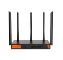 Tenda W30E AX3000 router bezprzewodowy Gigabit Ethernet Dual-band (2.4 GHz/5 GHz) Czarny