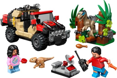 Lego 76972 Jurassic World - Ucieczka terenówką przed raptorem