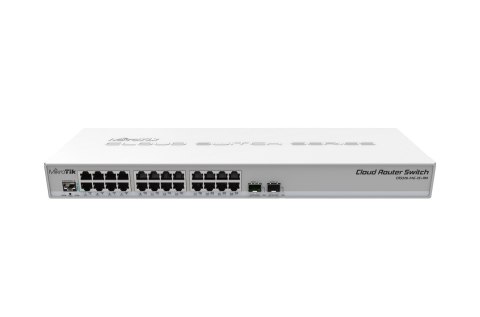 Mikrotik CRS326-24G-2S+RM łącza sieciowe Zarządzany L2 Gigabit Ethernet (10/100/1000) Szary