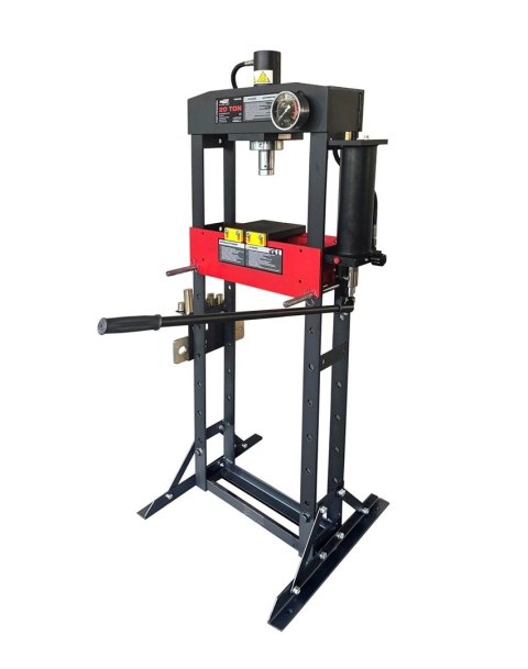 Prasa hydrauliczna z manometrem 20T PRO Black Line
