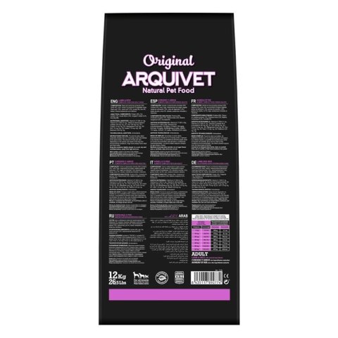Arquivet Original Adult Jagnięcina z ryżem 12 kg