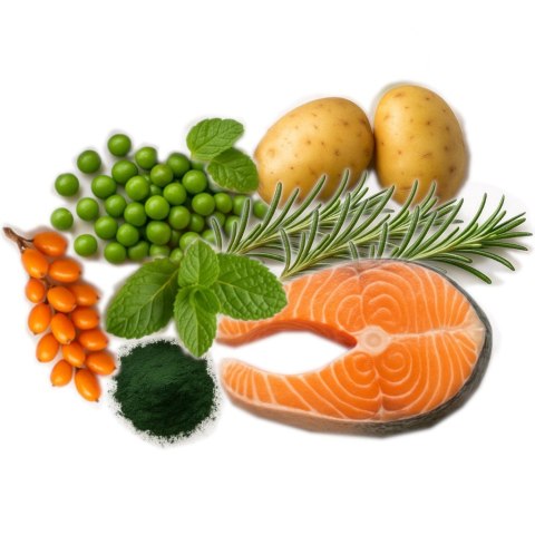 SHELMA karma sucha dla kotów sterylizowanych. Z łososiem 8kg