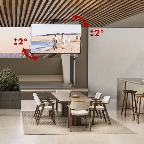 MACLEAN UCHWYT ELEKTRYCZNY DO TV, SUFITOWY, TUYA, MAX. VESA 800X400, REG. W POZ. +90°~-90°, DLA TV 43-86", MAX. 45KG MC-109 T