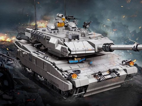 Klocki konstrukcyjne Wojskowy CZOŁG niemiecki Leopard 2A7 - 1498 ele ZA5758