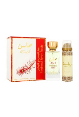 Zestaw Lattafa Mahasin Crystal Edp 100ml + Deodorant 50ml