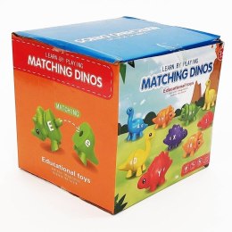 Gra Montessori: Dinozaury Literki 26el