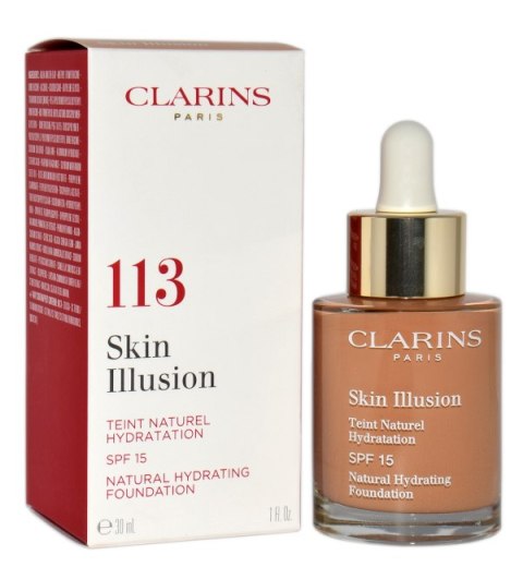 Clarins Skin Illusion Natural Hydrating Foundation Spf 15 113 Chestnut 30ml