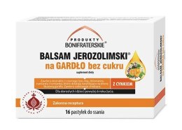 Balsam Jerozolimski na gardło bez cukru 16 pastylek do ssania PRODUKTY BONIFRATERSKIE
