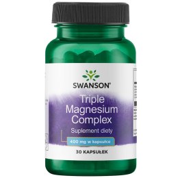 SWANSON Triple Magnesium Complex 400mg, 30kaps.