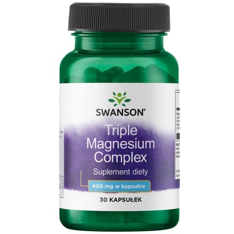 SWANSON Triple Magnesium Complex 400mg, 30kaps.