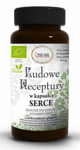 LUDOWE RECEPTURY serce BIO 60 kapsułek MIR-LEK