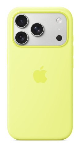 Silikonowe etui Apple iPhone 17 Pro z MagSafe (neonowo-żółte)
