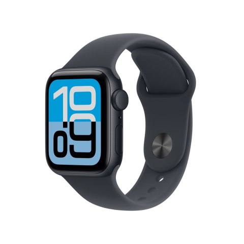 Apple Watch SE 3 GPS 40 mm z aluminiową kopertą w kolorze Midnight i sportową bransoletką Midnight - rozmiar S/M