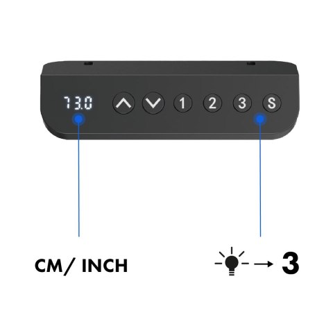 ERGO OFFICE BIURKO ELEKTRYCZNE REGULACJA MAX WYS. 1160MM, MAX - 80 KG, BEZ BLATU DO PRACY STOJĄCO SIEDZĄCEJ, CZARNE ER-400 B