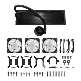 In Win IW-LC-MR36 system chłodzenia komputerów Procesor Zestaw do chłodzenia płynami 12 cm Czarny